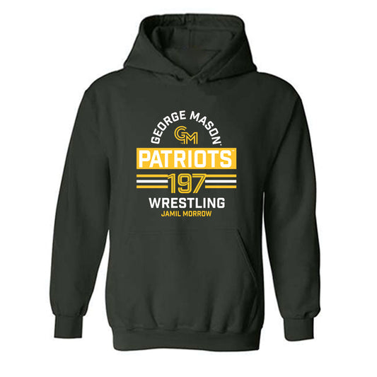 GMU - NCAA Wrestling : Jamil Morrow - Classic Fashion Shersey Hooded Sweatshirt-0