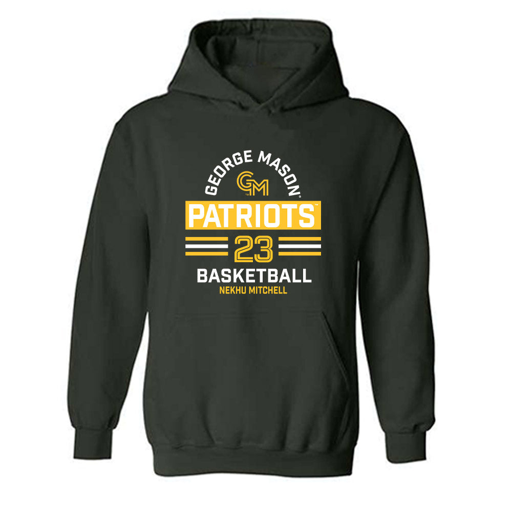 GMU - NCAA Women's Basketball : Nekhu Mitchell - Classic Fashion Shersey Hooded Sweatshirt-0