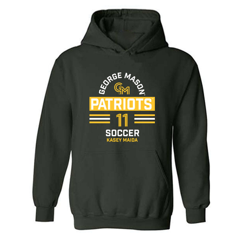 GMU - NCAA Women's Soccer : Kasey Maida - Classic Fashion Shersey Hooded Sweatshirt-0