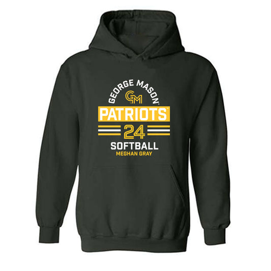 GMU - NCAA Softball : Meghan Gray - Classic Fashion Shersey Hooded Sweatshirt-0
