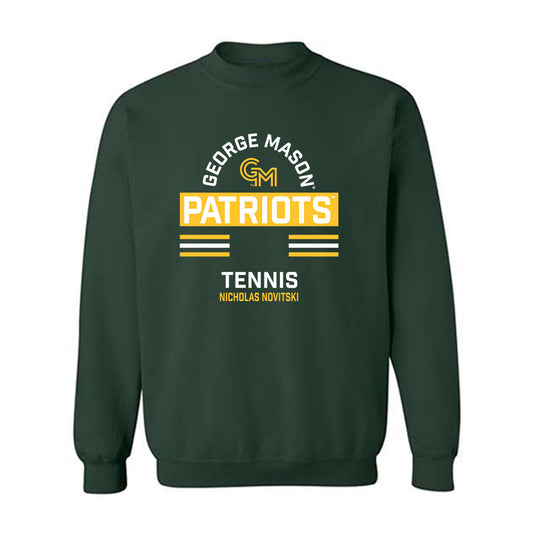 GMU - NCAA Men's Tennis : Nicholas Novitski - Classic Fashion Shersey Crewneck Sweatshirt-0