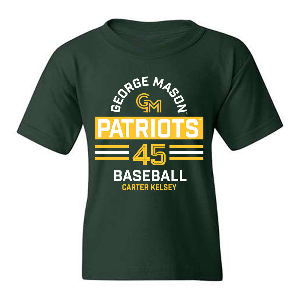 GMU - NCAA Baseball : Carter Kelsey - Classic Fashion Shersey Youth T-Shirt-0