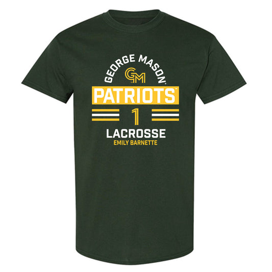 GMU - NCAA Women's Lacrosse : Emily Barnette - Classic Fashion Shersey T-Shirt-0