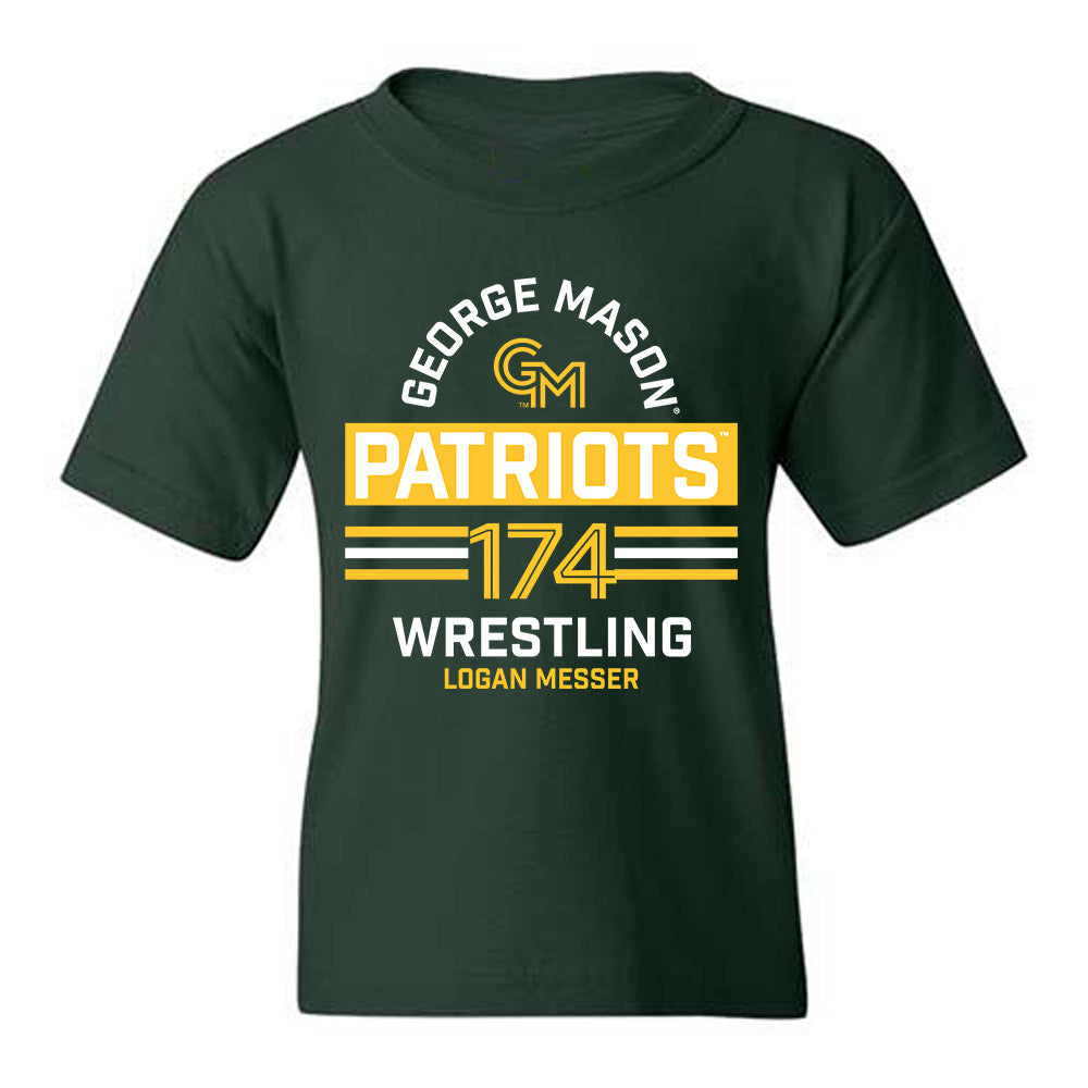 GMU - NCAA Wrestling : Logan Messer - Classic Fashion Shersey Youth T-Shirt-0