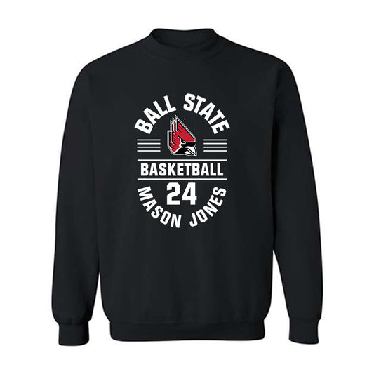 Ball State - NCAA Men's Basketball : Mason Jones - Classic Fashion Shersey Crewneck Sweatshirt-0