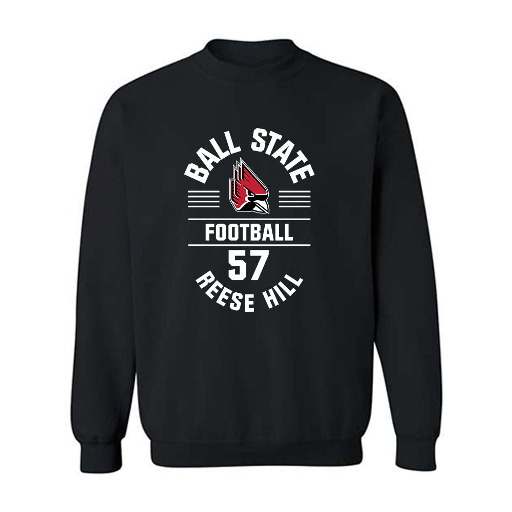 Ball State - NCAA Football : Reese Hill - Classic Fashion Shersey Crewneck Sweatshirt-0