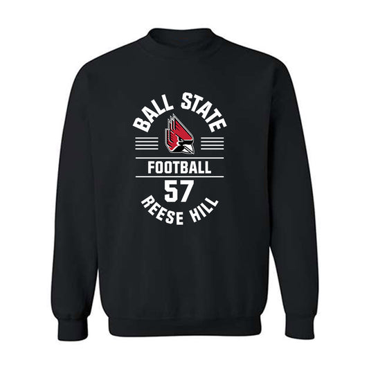 Ball State - NCAA Football : Reese Hill - Classic Fashion Shersey Crewneck Sweatshirt-0