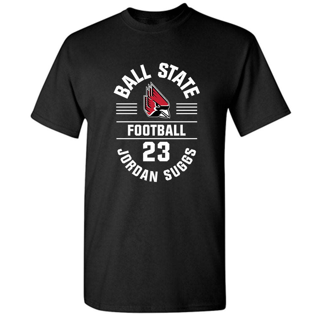 Ball State - NCAA Football : Jordan Suggs - Classic Fashion Shersey T-Shirt-0