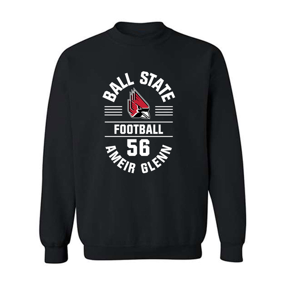 Ball State - NCAA Football : Ameir Glenn - Classic Fashion Shersey Crewneck Sweatshirt-0