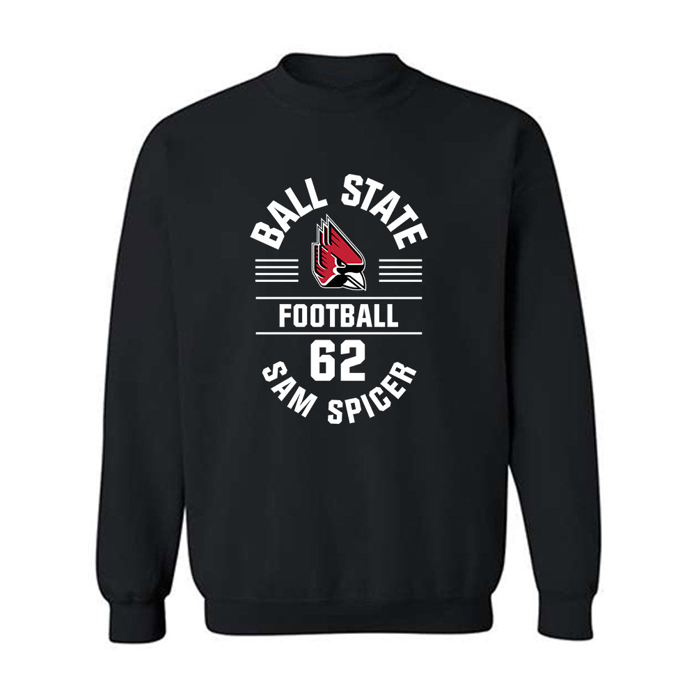 Ball State - NCAA Football : Sam Spicer - Classic Fashion Shersey Crewneck Sweatshirt-0