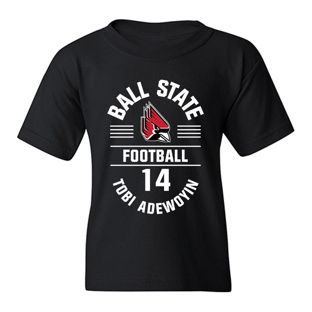 Ball State - NCAA Football : Tobi Adewoyin - Classic Fashion Shersey Youth T-Shirt-0