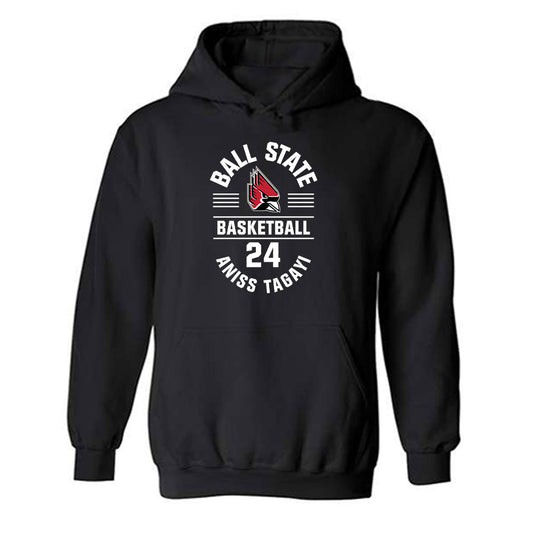 Ball State - NCAA Women's Basketball : Aniss Tagayi - Classic Fashion Shersey Hooded Sweatshirt-0