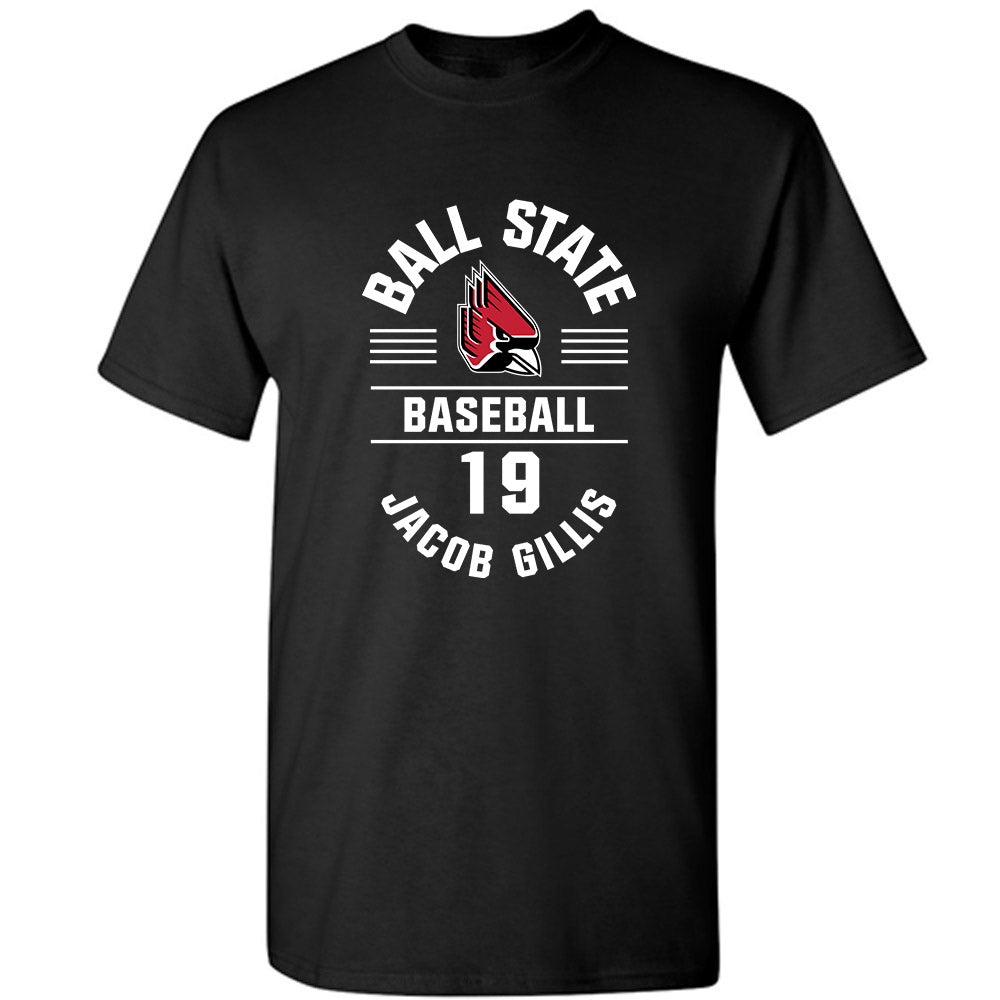 Ball State - NCAA Baseball : Jacob Gillis - Classic Fashion Shersey T-Shirt-0