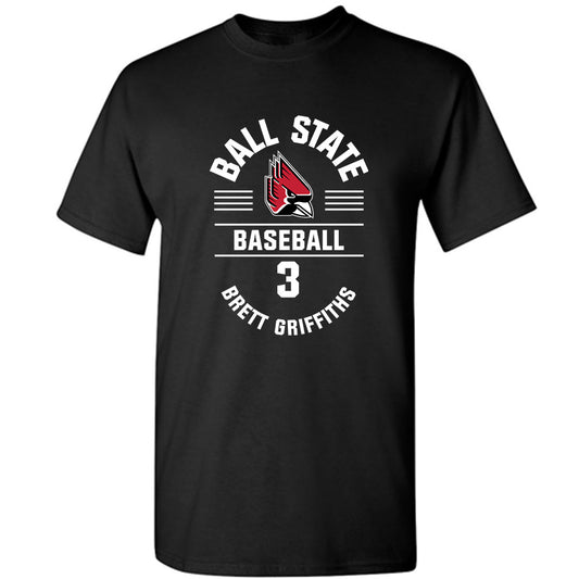 Ball State - NCAA Baseball : Brett Griffiths - Classic Fashion Shersey T-Shirt-0