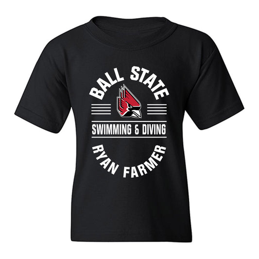 Ball State - NCAA Men's Swimming & Diving : Ryan Farmer - Classic Fashion Shersey Youth T-Shirt-0