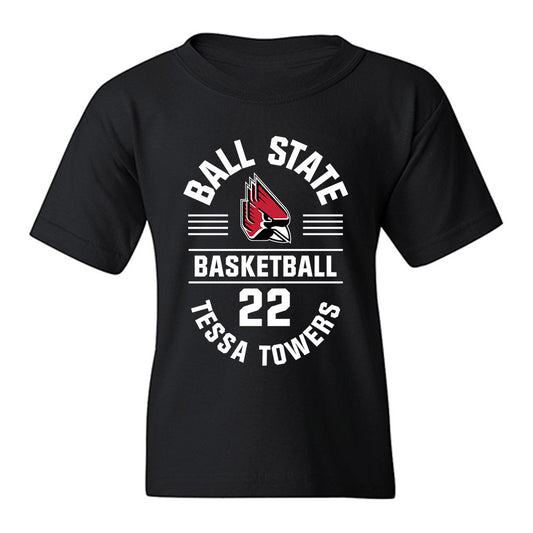 Ball State - NCAA Women's Basketball : Tessa Towers - Classic Fashion Shersey Youth T-Shirt-0