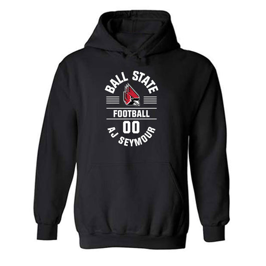 Ball State - NCAA Football : AJ Seymour - Classic Fashion Shersey Hooded Sweatshirt-0
