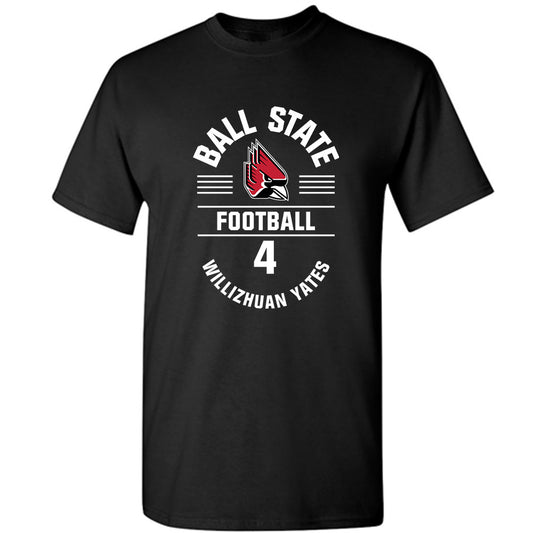 Ball State - NCAA Football : Willizhuan Yates - Classic Fashion Shersey T-Shirt-0