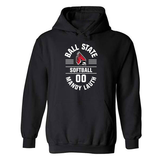 Ball State - NCAA Softball : Mandy Lauth - Classic Fashion Shersey Hooded Sweatshirt-0