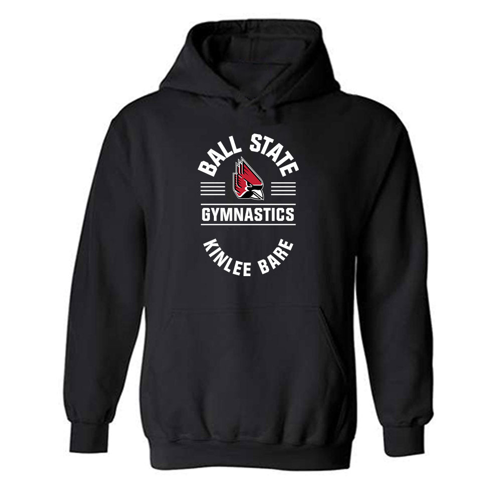 Ball State - NCAA Women's Gymnastics : Kinlee Bare - Classic Fashion Shersey Hooded Sweatshirt-0