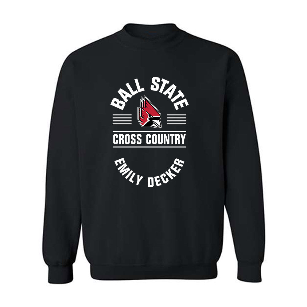 Ball State - NCAA Women's Cross Country : Emily Decker - Classic Fashion Shersey Crewneck Sweatshirt-0