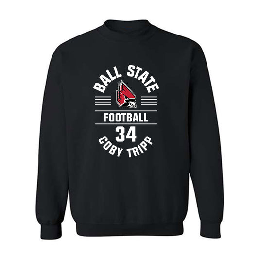 Ball State - NCAA Football : Coby Tripp - Classic Fashion Shersey Crewneck Sweatshirt-0