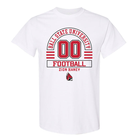 Ball State - NCAA Football : Zion Haney - Classic Fashion Shersey T-Shirt-0