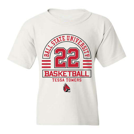 Ball State - NCAA Women's Basketball : Tessa Towers - Classic Fashion Shersey Youth T-Shirt-0