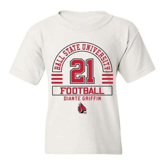 Ball State - NCAA Football : Diante Griffin - Classic Fashion Shersey Youth T-Shirt-0