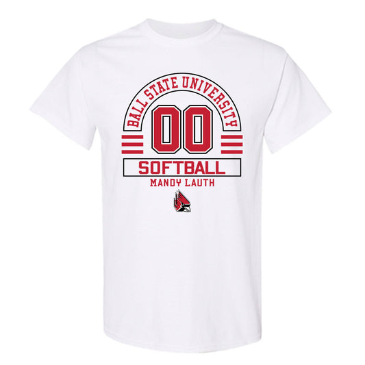 Ball State - NCAA Softball : Mandy Lauth - Classic Fashion Shersey T-Shirt-0