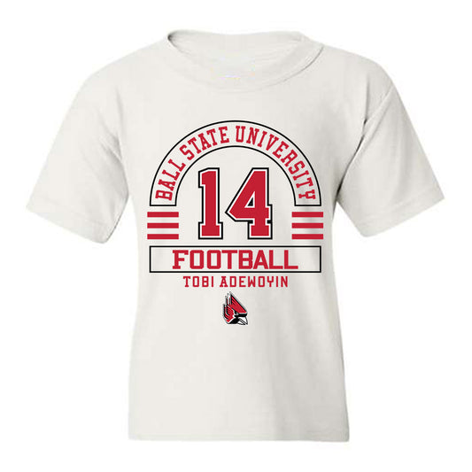 Ball State - NCAA Football : Tobi Adewoyin - Classic Fashion Shersey Youth T-Shirt-0