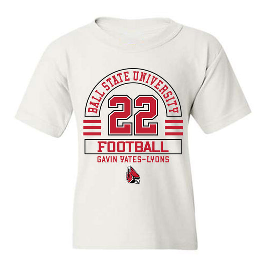 Ball State - NCAA Football : Gavin Yates-Lyons - Classic Fashion Shersey Youth T-Shirt-0
