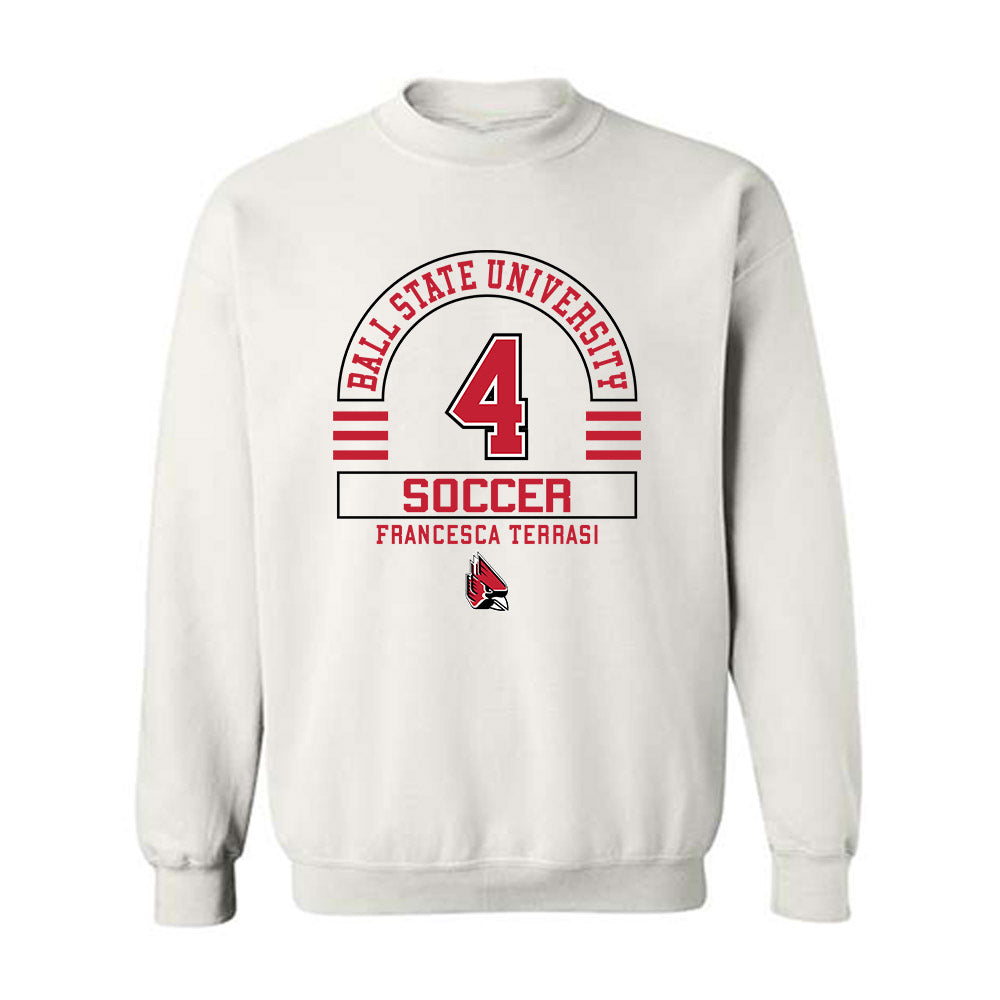 Ball State - NCAA Women's Soccer : Francesca Terrasi - Classic Fashion Shersey Crewneck Sweatshirt-0