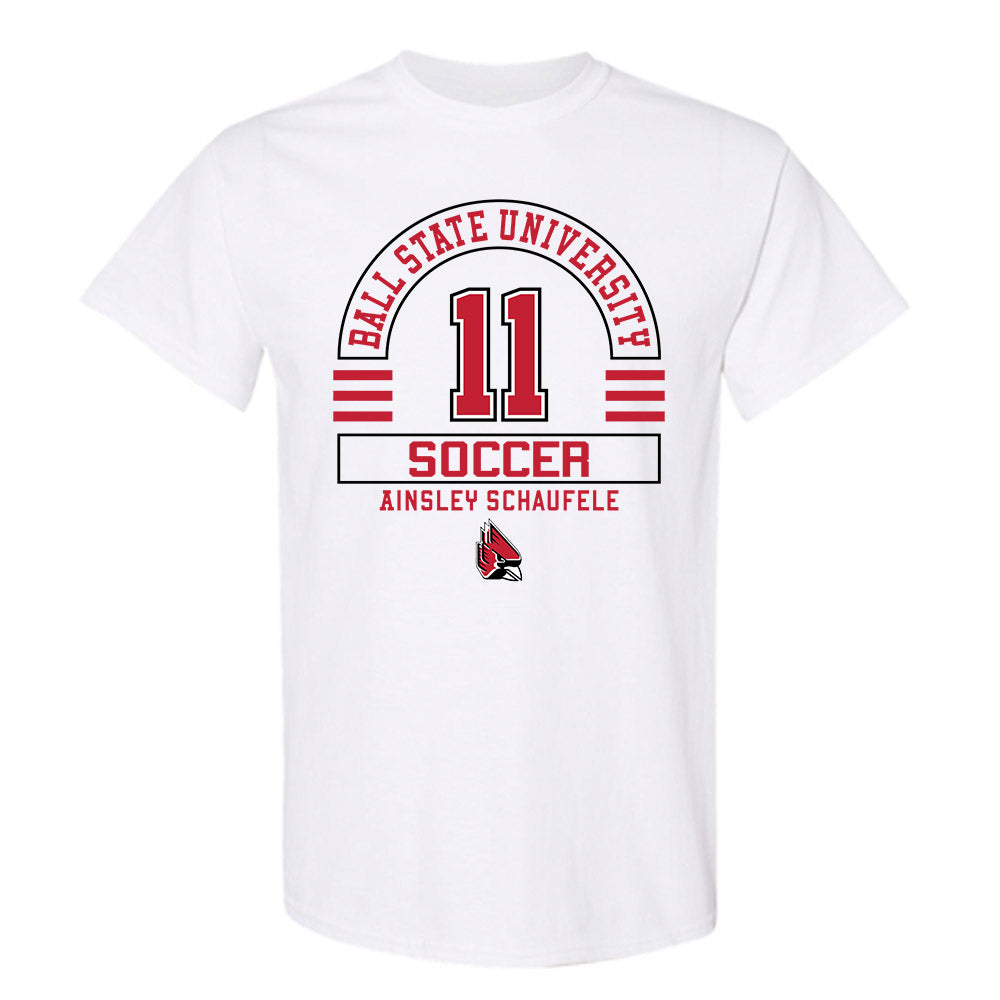 Ball State - NCAA Women's Soccer : Ainsley Schaufele - Classic Fashion Shersey T-Shirt-0