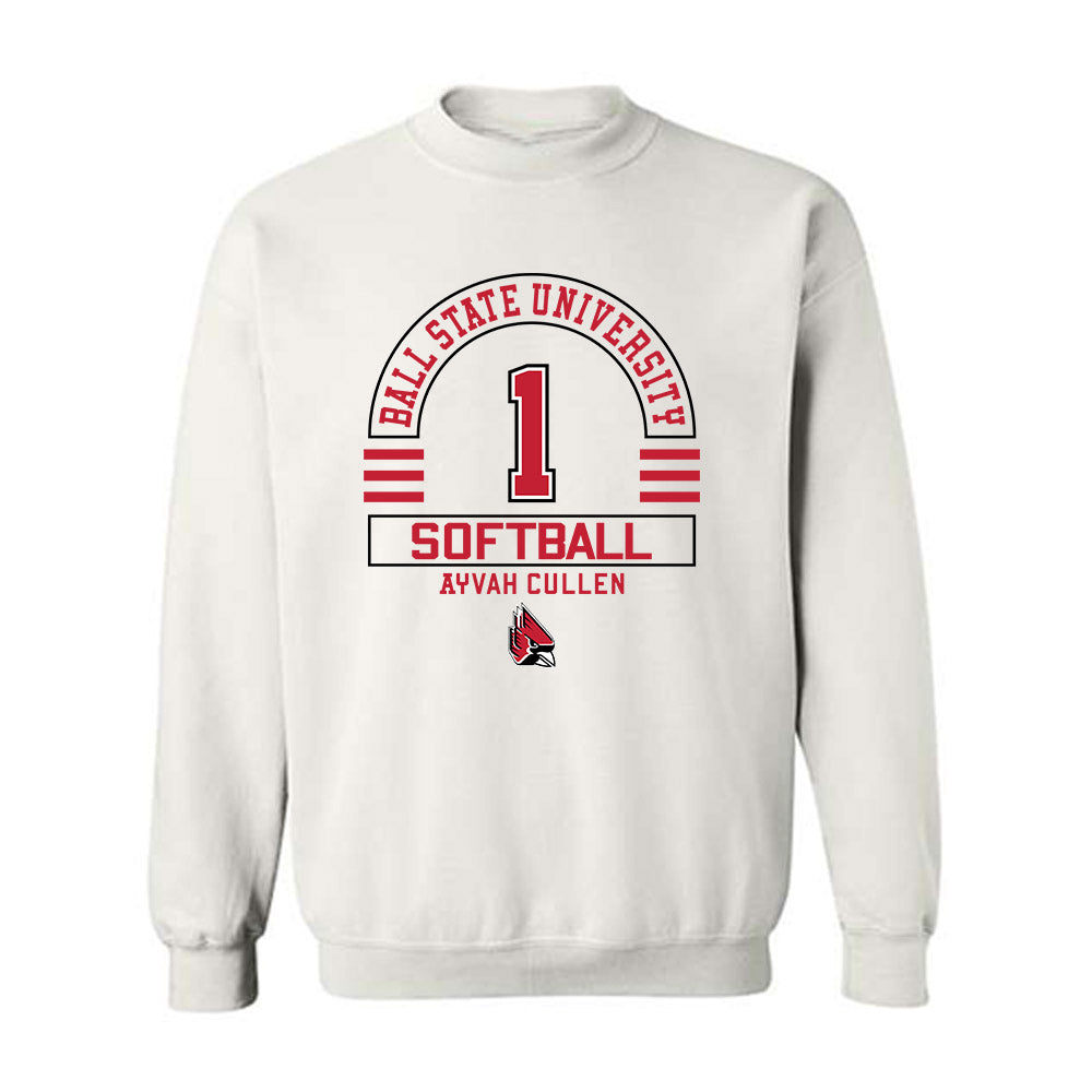 Ball State - NCAA Softball : Ayvah Cullen - Classic Fashion Shersey Crewneck Sweatshirt-0