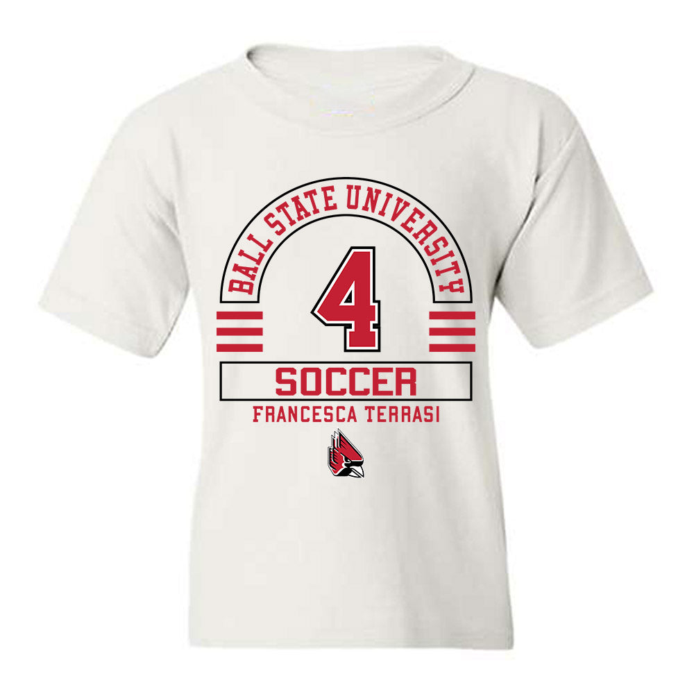 Ball State - NCAA Women's Soccer : Francesca Terrasi - Classic Fashion Shersey Youth T-Shirt-0