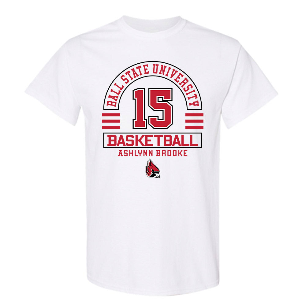 Ball State - NCAA Women's Basketball : Ashlynn Brooke - Classic Fashion Shersey T-Shirt-0