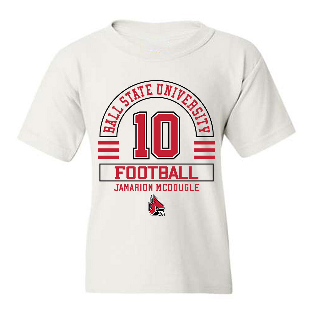 Ball State - NCAA Football : Jamarion Mcdougle - Classic Fashion Shersey Youth T-Shirt-0