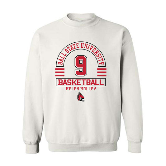 Ball State - NCAA Women's Basketball : Helen Holley - Classic Fashion Shersey Crewneck Sweatshirt-0