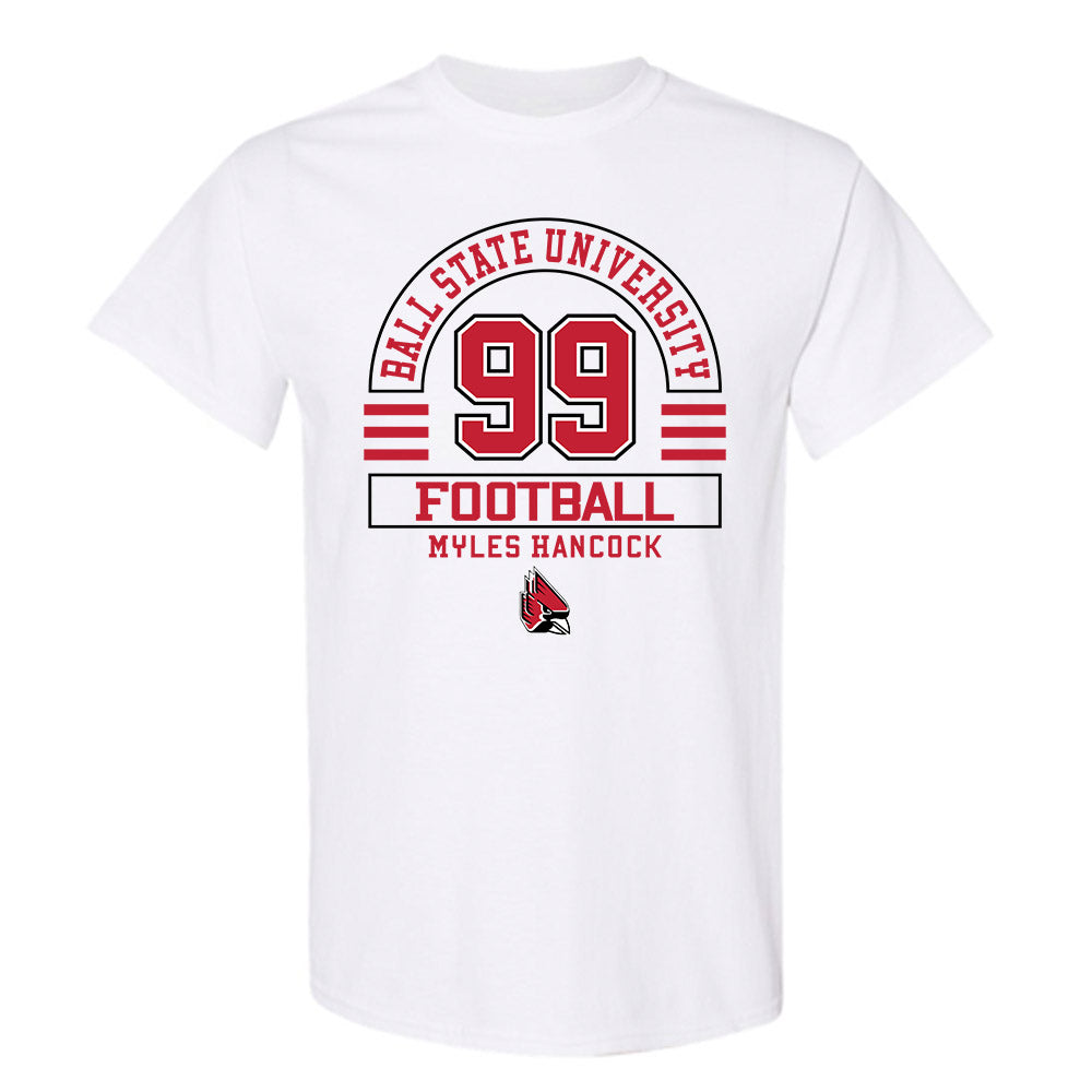 Ball State - NCAA Football : Myles Hancock - Classic Fashion Shersey T-Shirt-0
