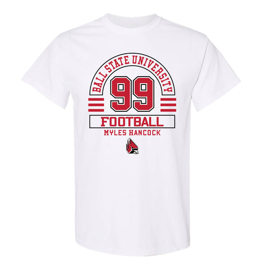 Ball State - NCAA Football : Myles Hancock - Classic Fashion Shersey T-Shirt-0