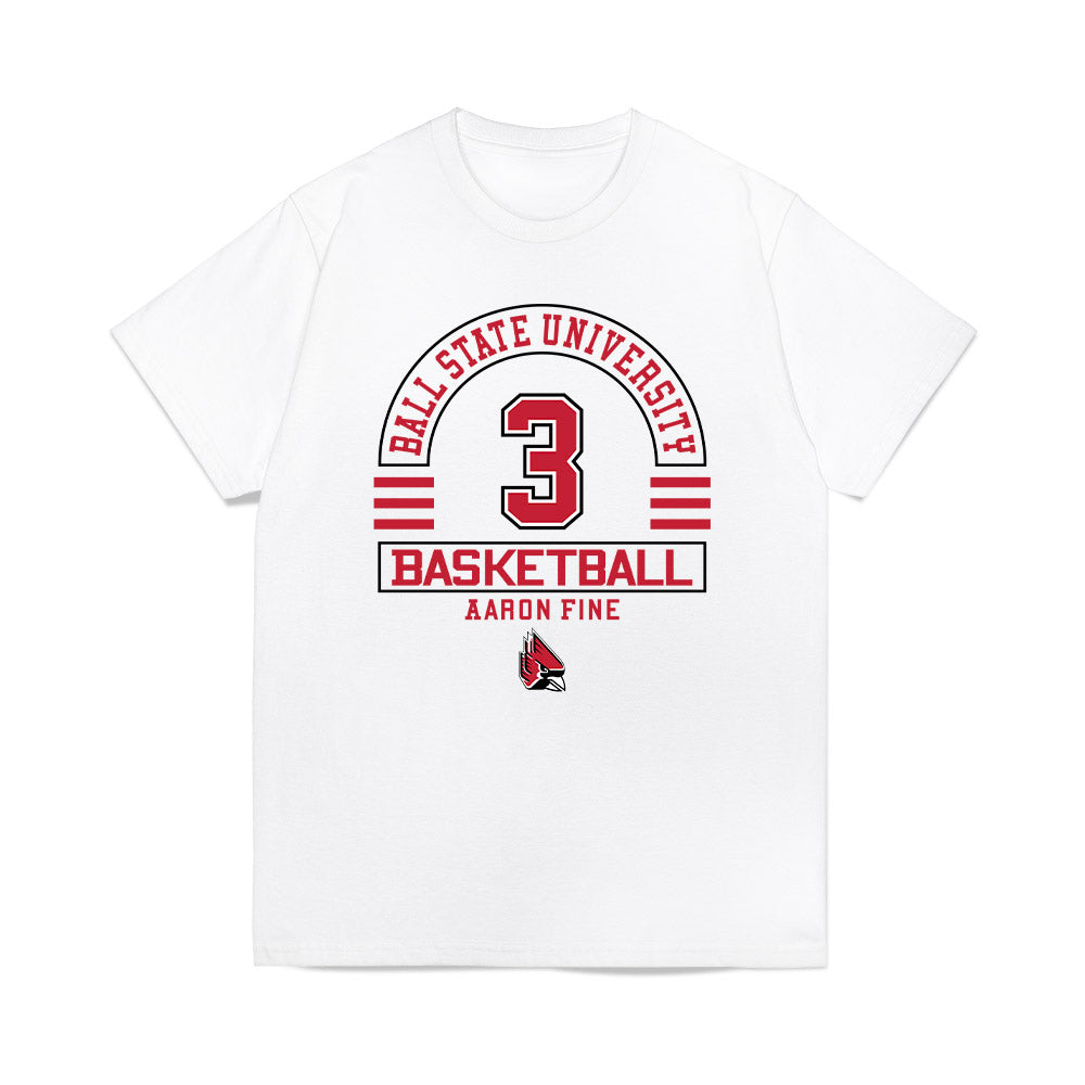 Ball State - NCAA Men's Basketball : Aaron Fine - Classic Fashion Shersey T-Shirt-0