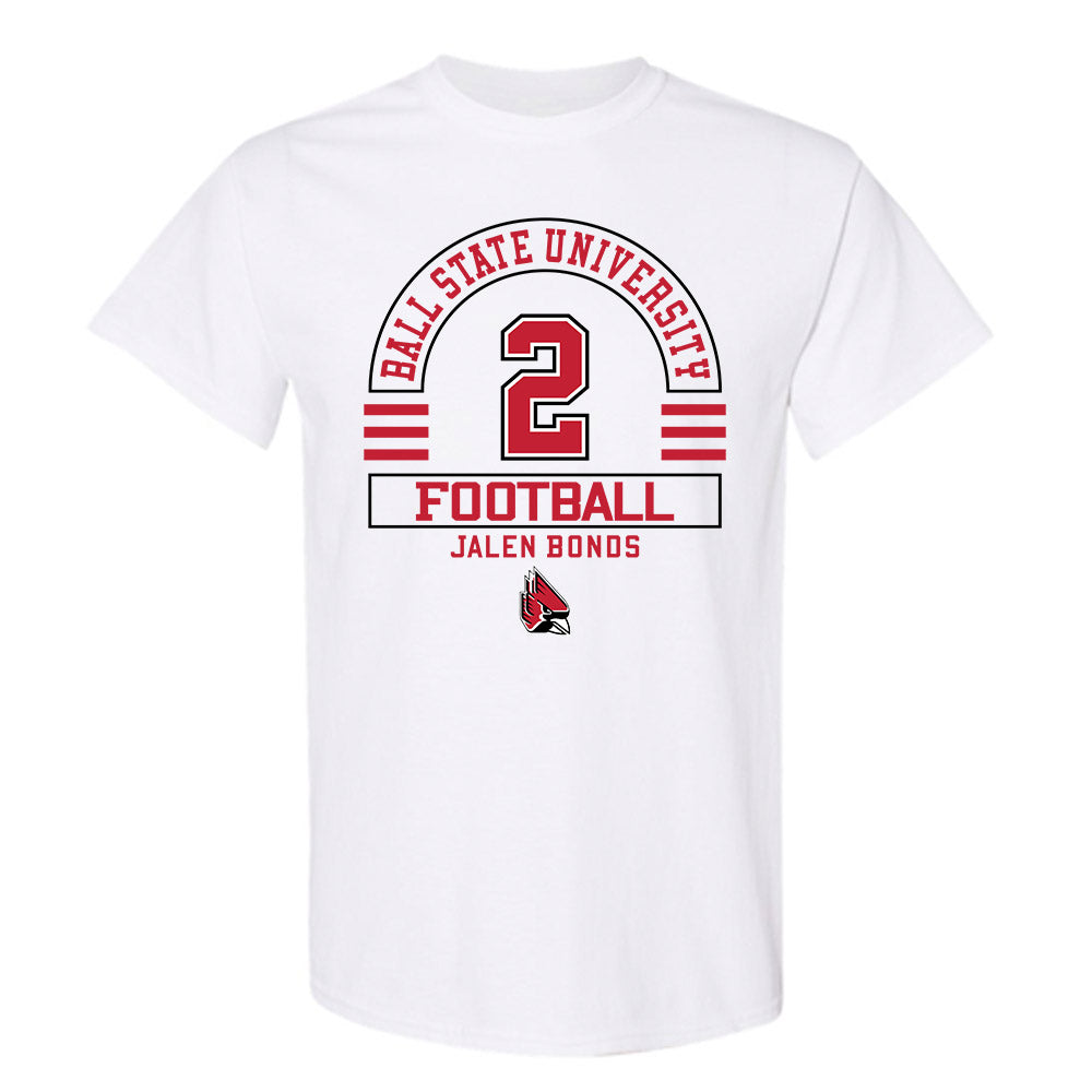 Ball State - NCAA Football : Jalen Bonds - Classic Fashion Shersey T-Shirt-0