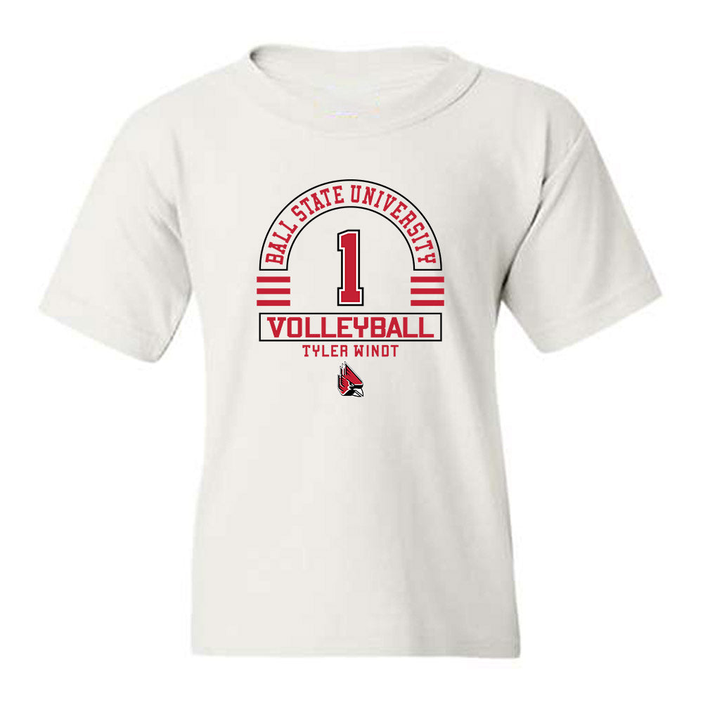 Ball State - NCAA Men's Volleyball : Tyler Windt - Classic Fashion Shersey Youth T-Shirt-0