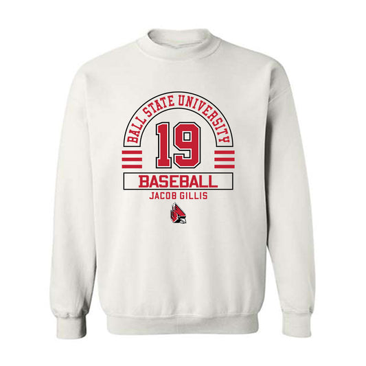 Ball State - NCAA Baseball : Jacob Gillis - Classic Fashion Shersey Crewneck Sweatshirt-0