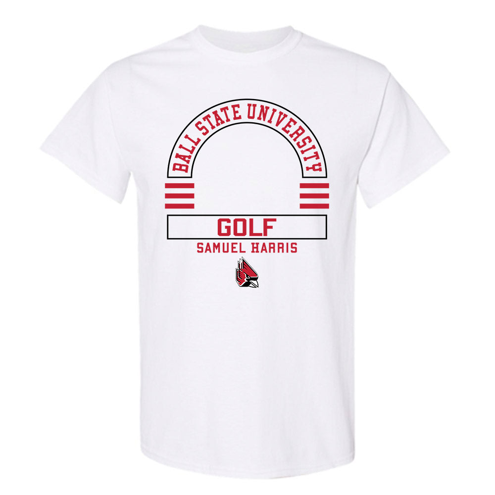 Ball State - NCAA Men's Golf : Samuel Harris - Classic Fashion Shersey T-Shirt-0