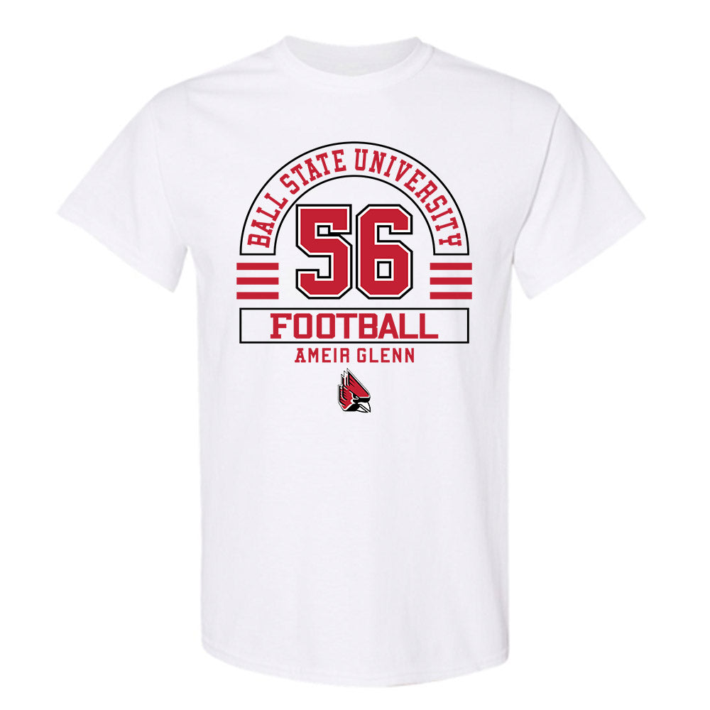 Ball State - NCAA Football : Ameir Glenn - Classic Fashion Shersey T-Shirt-0