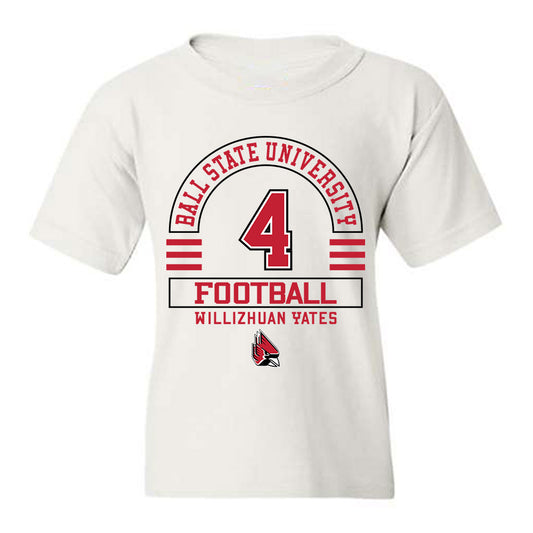 Ball State - NCAA Football : Willizhuan Yates - Classic Fashion Shersey Youth T-Shirt-0