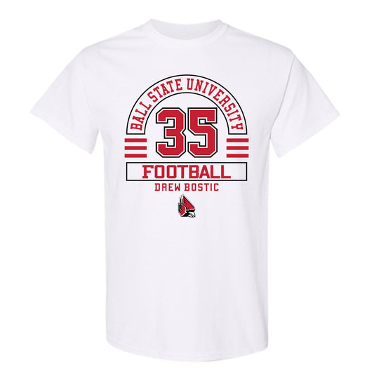 Ball State - NCAA Football : Drew Bostic - Classic Fashion Shersey T-Shirt-0