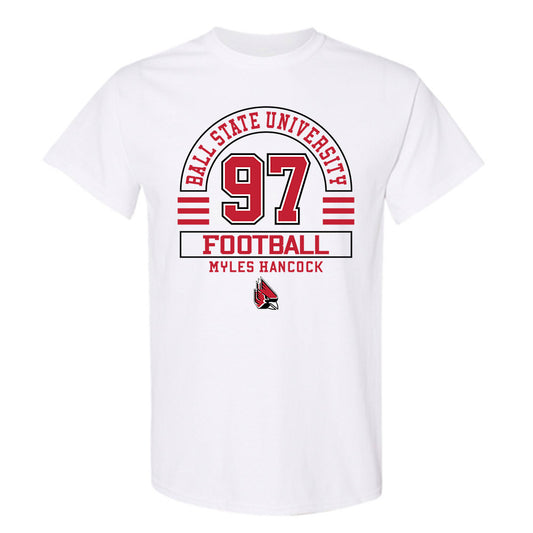 Ball State - NCAA Football : Myles Hancock - Classic Fashion Shersey T-Shirt-0